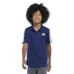 adidas Boys' Mesh Golf Polo - Dark Blue/White