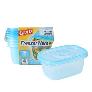 Glad FreezerWare Food Storage Containers - 24 Ounce 4-Pack