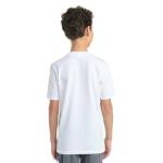 adidas Boys Halftone Camo Logo Tee, White/Blue