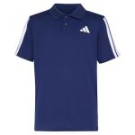 adidas Boys' Mesh Golf Polo - Dark Blue/White