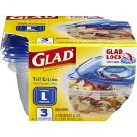 Glad 42 Ounce Tall Food Storage Containers - 3 Pack