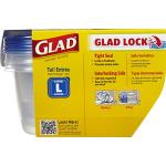 Glad 42 Ounce Tall Food Storage Containers - 3 Pack