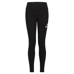 adidas Girls' Black Logo Fitted Leggings