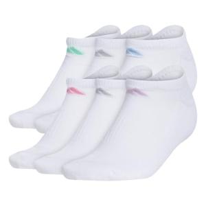 adidas Women's Cushioned No Show Socks 6-Pack