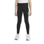 adidas Girls' Black Logo Fitted Leggings