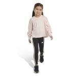 adidas Girls' Long Sleeve Crew Tee, Pink 3T
