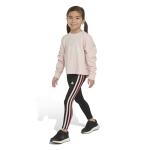 adidas Girls' Long Sleeve Crew Tee, Pink 3T
