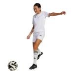 Adidas Girls Squadra Soccer Shorts - White/Black, Small