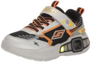 Skechers Boys' Light Storm 3 Shoes, Silver/Black