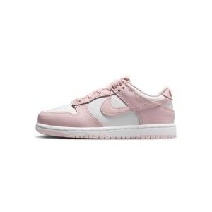Preschool Nike Dunk Low - White & Pomegranate