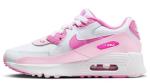 Nike Air Max 90 Kids' Shoes, White/Pink, Size 3
