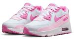 Nike Air Max 90 Kids' Shoes, White/Pink, Size 3