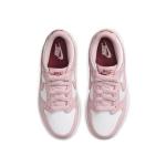 Preschool Nike Dunk Low - White & Pomegranate