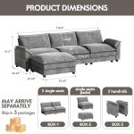 Homall 119" L Shaped Modular Sectional Sofa