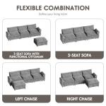 Homall 119" L Shaped Modular Sectional Sofa