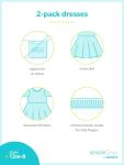 Carter's Girls' 2-Pack Stretch Rib Dresses