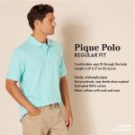Men's Regular-Fit Cotton Polo Shirt, Olive, XX-Large