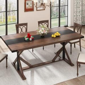 71-Inch Rectangular Dining Table for 6 People