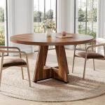 LITTLE TREE 47-Inch Round Dining Table for 4-6