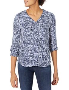 Women's Loose-Fit V-Neck Popover Shirt