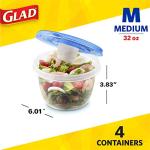 Glad 32 Ounce Food Storage Containers - 4 Pack