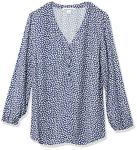 Women's Loose-Fit V-Neck Popover Shirt