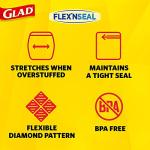 Glad FLEX'NTSEAL Food Storage Bags, Large - 35 Count