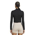 adidas Women's Black Knit Full-Zip Sweatshirt