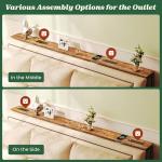 78.8-Inch Narrow Console Table with Charging Station