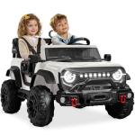 Kids 24V 2-Seater Electric Ride On Car - White