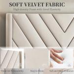 Yaheetech Upholstered Queen Bed Frame with Slats