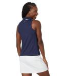 SKECHERS Women's GODRI Swift Club Sleeveless Polo Tank Navy