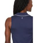 SKECHERS Women's GODRI Swift Club Sleeveless Polo Tank Navy