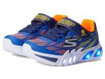 Skechers Kids Boys Flex-Glow Elite-Vorlo Sneaker, Royal/Orange, 1, Little Kid