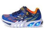 Skechers Kids Boys Flex-Glow Elite-Vorlo Sneaker, Royal/Orange, 1, Little Kid