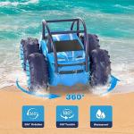 MaxTronic Amphibious Remote Control Car,Rechargeable RC Cars Toy 360° Flips Rotation Stunt Crawler 15KM/H 4WD All Terrain Outdoor Indoor Toy for Kids Boys Girls 3-12