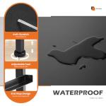 Sweetcrispy Nightstand Small Bedroom Dresser with 4 Fabric Drawers, Bed Side Furniture End Table, Wooden Top Cabinet Night Stand Dresser for Closet, Entryway, Dorm, Black