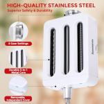 Pasta Maker Attachment for KitchenAid Stand Mixers 3-in-1 Stainless Steel Pasta Roller, Spaghetti/Fettuccine Cutter for KitchenAid Mixer Accessories & Pasta Press​ by Gomen