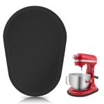 Bamboo Mixer Slider for Kitchen Aid 5-8 Qt Bowl Lift Stand Mixer, Kitchen Appliance sliding mat Countertop Storage Attachments, Mixer Accessories Sliding Tray Moving Board for Kitchen Aid (Black)