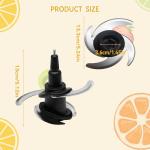 SYWAN Blender 4 Blade Replacement for Ninja 64oz 72oz Food Processor Bowl Chopping Blade 319KKU770 Compatible With Ninja 8-Cup 9-Cup Pitcher CT682SP BL681A BL682 BL770 BL770AMZ and More