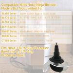 SYWAN Blender 4 Blade Replacement for Ninja 64oz 72oz Food Processor Bowl Chopping Blade 319KKU770 Compatible With Ninja 8-Cup 9-Cup Pitcher CT682SP BL681A BL682 BL770 BL770AMZ and More