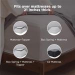 Bedsure Deep Pocket King Sheet Set - Fits Mattresses Up to 21 Inches Thick - 4 Piece GentleSoft Bed Sheets, Moisture Wicking, Soft & Cooling Bedsheet & Pillowcases, Easy & Secure Fit, Light Grey