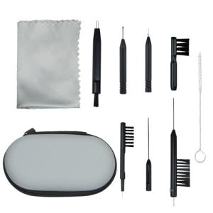 10 PCS Hearing Aid Cleaning Kits Hearing Amplifier Brush Tools Earbuds Headphones Airpods Cleaner Brush Kits with Case