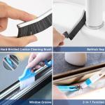 14Pcs Small Crevice Cleaning Brush Set, Groove Gap Cleaning Tool for Cleaning Kitchen,Bathroom, Corner, Sink,Door,Window Track,Cup