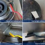 14Pcs Small Crevice Cleaning Brush Set, Groove Gap Cleaning Tool for Cleaning Kitchen,Bathroom, Corner, Sink,Door,Window Track,Cup