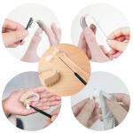 10 PCS Hearing Aid Cleaning Kits Hearing Amplifier Brush Tools Earbuds Headphones Airpods Cleaner Brush Kits with Case