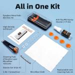 Ordilend Glasses Cleaner Eyeglass Cleaning Kit with 24H Anti Fog Spray for Glasses and Microfiber Cloth, Portable Eyeglass Cleaner Tool Lens Wipes Cleaning kit for Camera Lenses