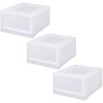 Iris Ohyama MBC-L Storage Case, Natural, Size L, Walk-in Closet, Set of 3