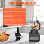 4-Blade Replacement for Ninja Blender 64oz(8Cup)72oz(9Cup) Food Processor Bowl, Chopping Blade 319KKU770 for Ninja Pitcher CT682SP BL681A BL682 BL770 BL770AMZ BL772 BL910 BN600 BN601 BN800 BN801...