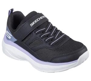 Skechers Kids Boundless Sneaker, Black/Lavender, 2 Little Kid